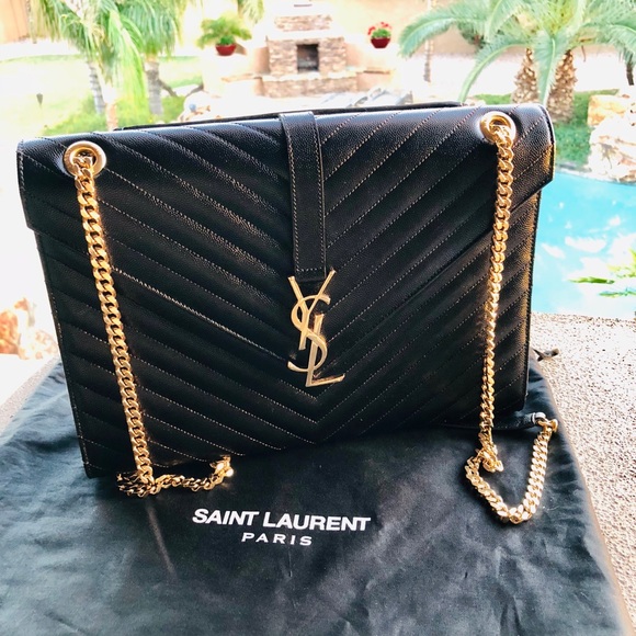 Yves Saint Laurent Handbags - Yves Saint Laurent Classic Large Monogram Satchel